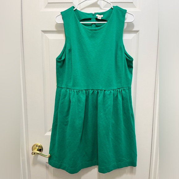J. Crew Factory Daybreak Kelly Green Sleeveless Dress Size XL - Picture 2 of 6